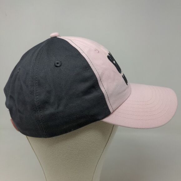 Glo For Life Women's Strapback Hat Pink Gray Embroidered Horse Equestrian Logo - Picture 4 of 7